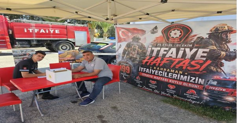 İtfaiye ve polis mensupları kan bağışı yaptı